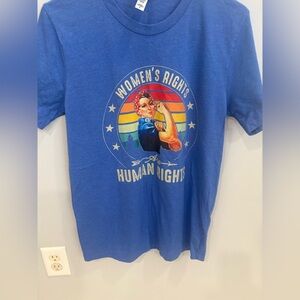 Bella Canvas Blue Women's Rights Graphic Tee